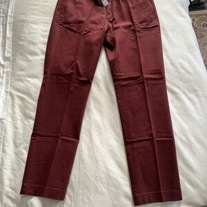 J. Crew Red Chinos Straight-Leg Pants 36 x 32
